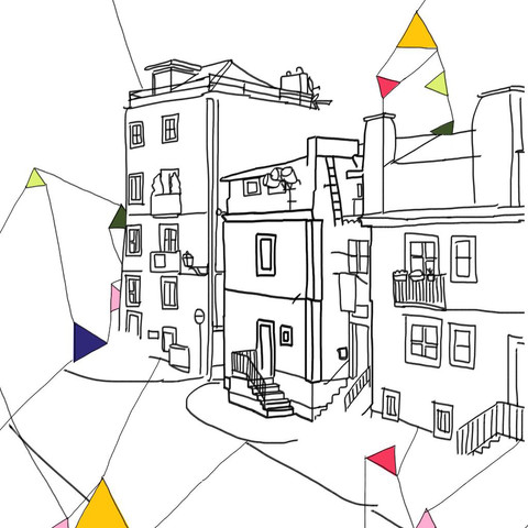 Outlined buildings image