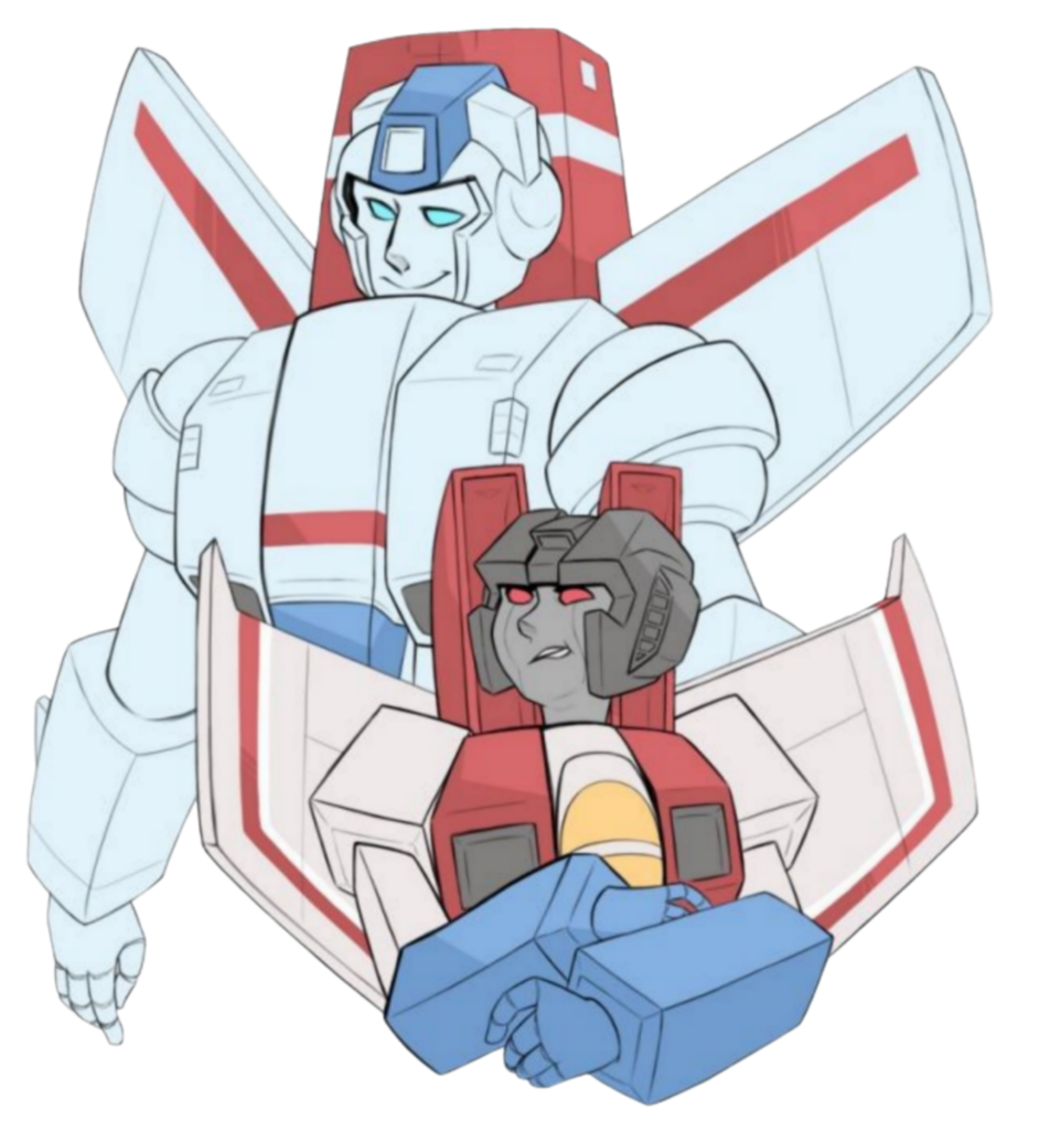 starscream screamer transformers sticker by @sadelvillainous