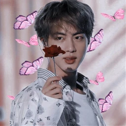 freetoedit jin srcpinkbutterflies pinkbutterflies