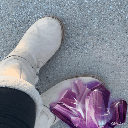 freetoedit boots crystal purple violet
