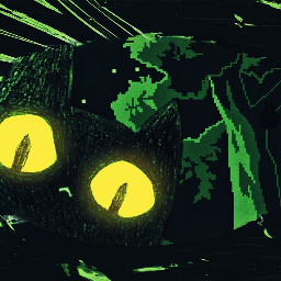 cutecat halloween green greenaesthetic greenaesthetic2022 pcwallpaper background forest magic spooky omori mewo cat blackcat freetoedit