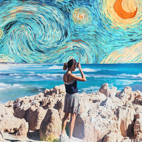 Van Gogh background sky image