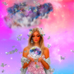 remixed goddess fantasy pastel freetoedit