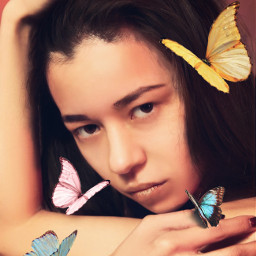 retouch selfie wrinkles haircolors aesthetic butterfly colorful bluebutterflies pinkaesthetic pinkbutterflies