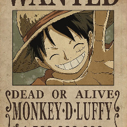 luffy monkeydluffy monkey d anime japan ishowspeed wanted deadoralive dead or alive onepiece freetoedit 17mymindx