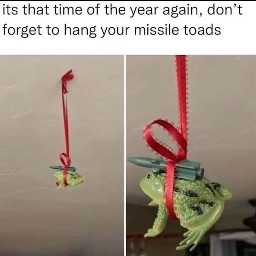meme frog missle christmas yes no idkwhatthisis