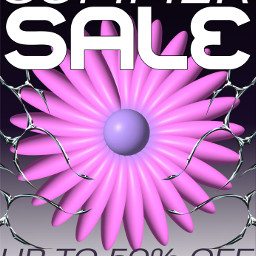 retail sale poster summersale business promotion store flower flowerdesign premiumreplay