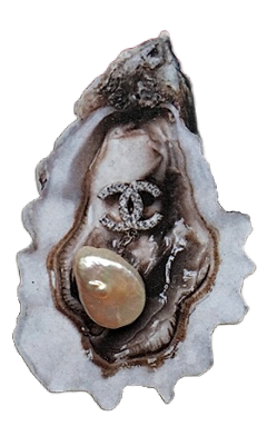 oyster chanel jewels pearl shell seashelldecor freetoedit