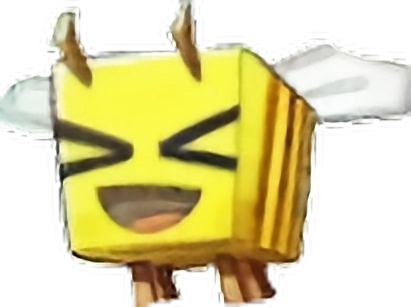 xd bee minecraftbee minecraft bobicraft sticker by viva_uwu
