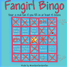 freetoedit fangirl bingo