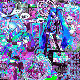 hatsunemiku vocaloid music song japan cybercore glitchcore overlay sticker complex complexedit kidcore neon uhwhatelse idk