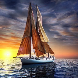freetoedit sunset nature sailing boat endofday